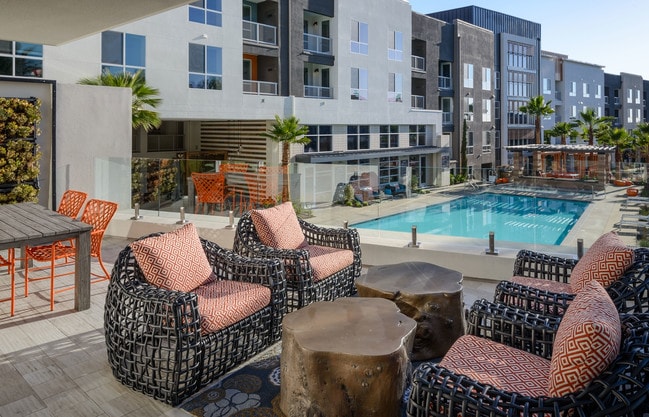 Resort-style pools and spas with comfortable seating