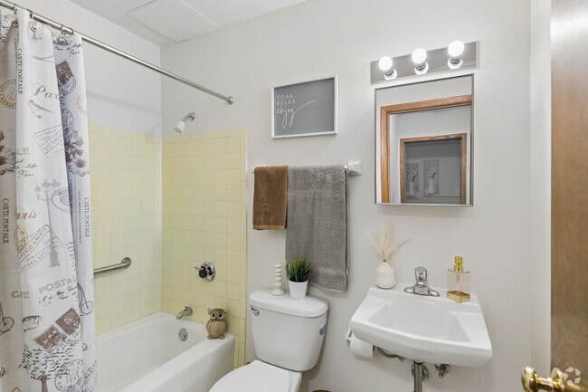 1BR, 1BA - 567SF - Bathroom