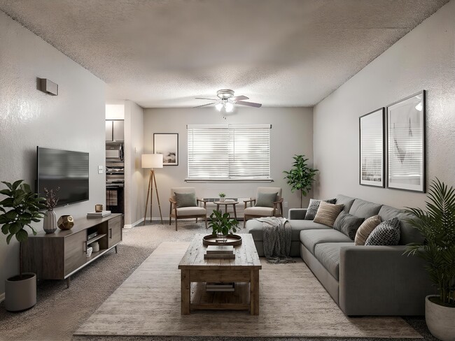 23 East - Living Room - 23 East Apartments