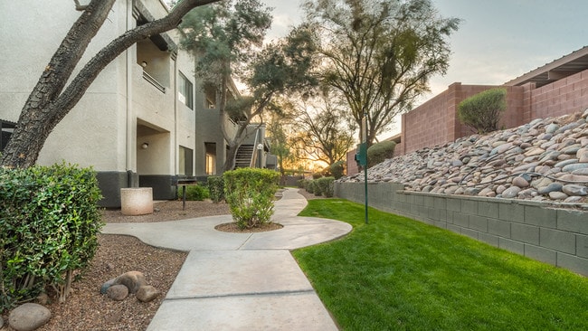 Walkway past buildings 2