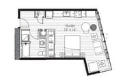 Floorplan X19; Levels 8-12, 15-19