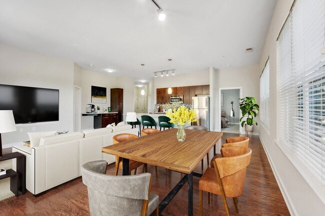 Enjoy seamless transitions between cooking and dining spaces in our loft-style layouts.