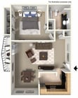 1 bd / 1 ba