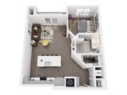 A2F 1 Bed, 1 Bath, 796 sq ft