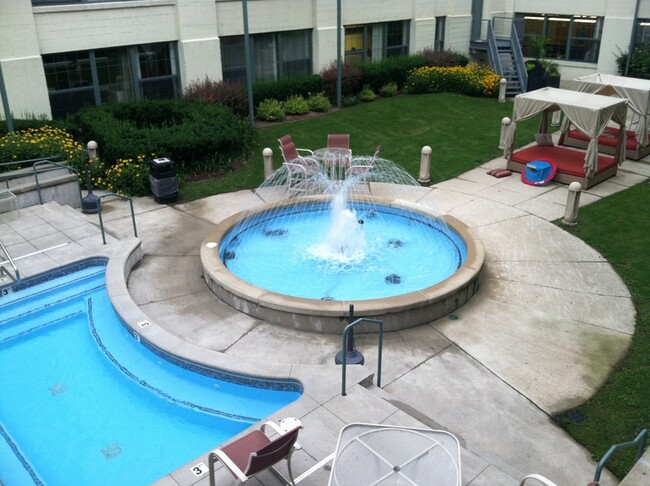 Pool View from Balcony - 940 Monroe Ave NW Condo Unit 121