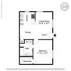1BR/1BA