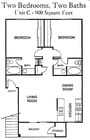 2BR/2BA