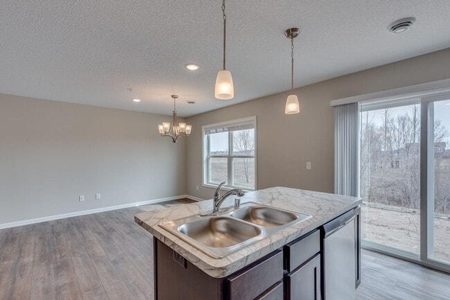 Photo - Big Lake row style / front to back townhome for RENT; 3bd 3ba 2car attached garage