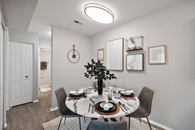 Dining Area Adjoining the Kitchen (In All But Studio Homes)