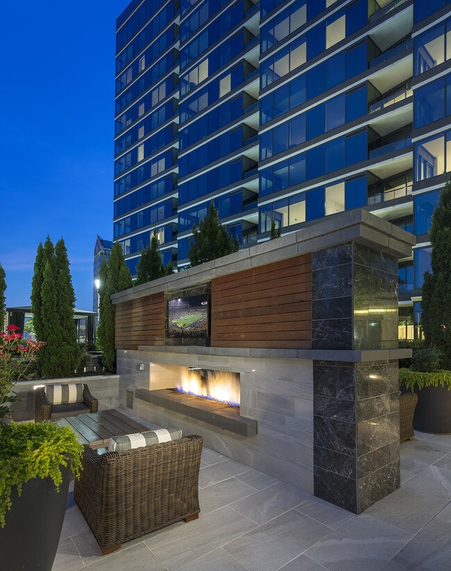 Outdoor Fireplace - Hanover Buckhead Village