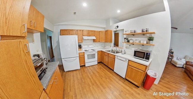 Photo - Close to Fort Riley Blvd + Two Car Garage + Pet-Friendly + Washer & Dryer Included! Available Aug...