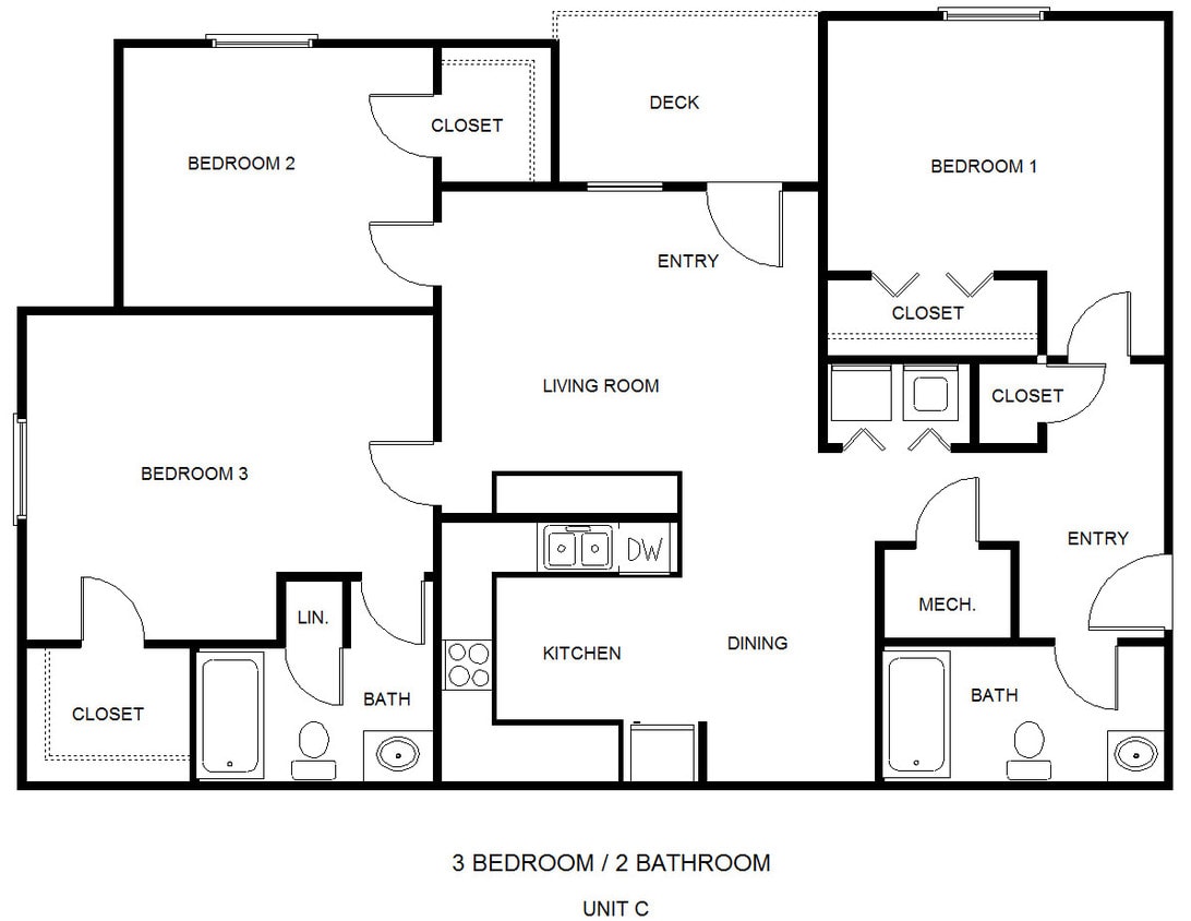 Floor Plan - Three Bedroom