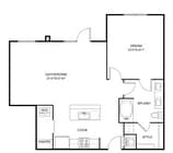 A3A floor plan Granary Flats