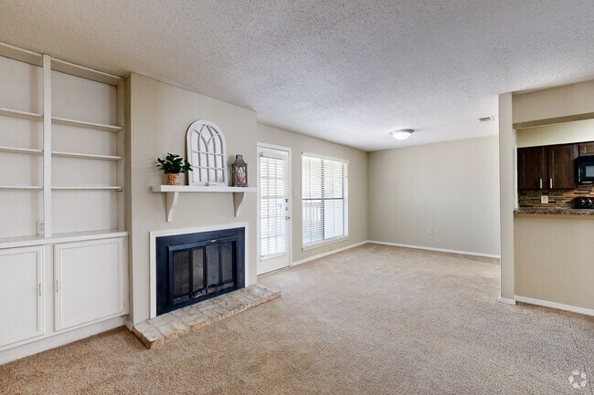 1BD, 1BA - 950SF - Living Room - The Oakley at Hillcrest