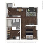 Studio - 496 sqft