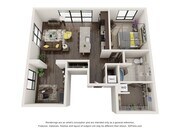 1 Bedroom - 1 Bathroom with Den