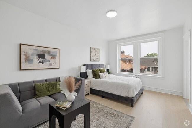 Studio - 450SF - Living Room - Belmont Place