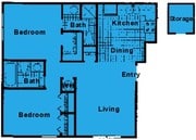 2BR/2BA