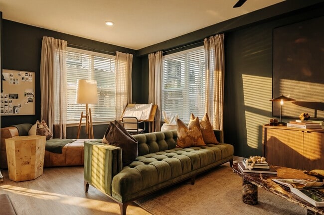 Open Concept Living Space at Asher Apartments