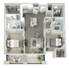 B2C floor plan The Peak at Nichols Plaza