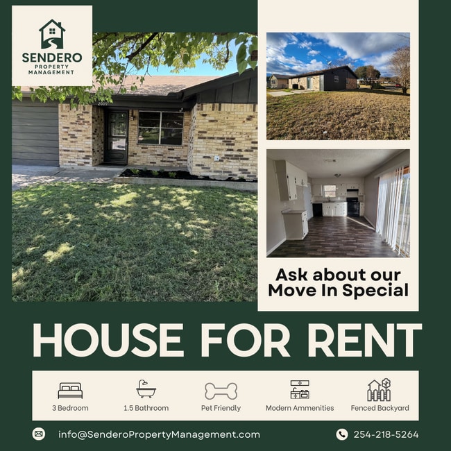 Building Photo - Charming 3 Bed, 1.5 Bath Single Family Home in Copperas Cove, TX - $1300/mo