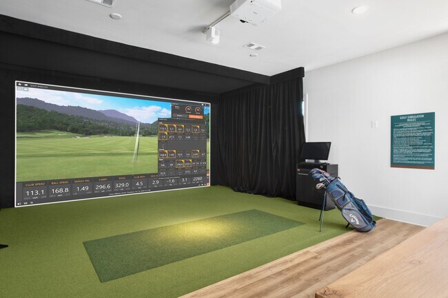 Trackman Golf Simulator - Celadon on Club Apartments