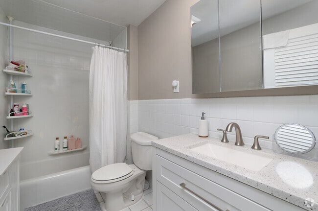 2BR, 1BA - 850SF - Bathroom - Malom Trust Apartments