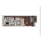 2 Bed 2 Bath 1105 sqft