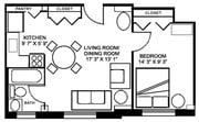 1BR/1BA