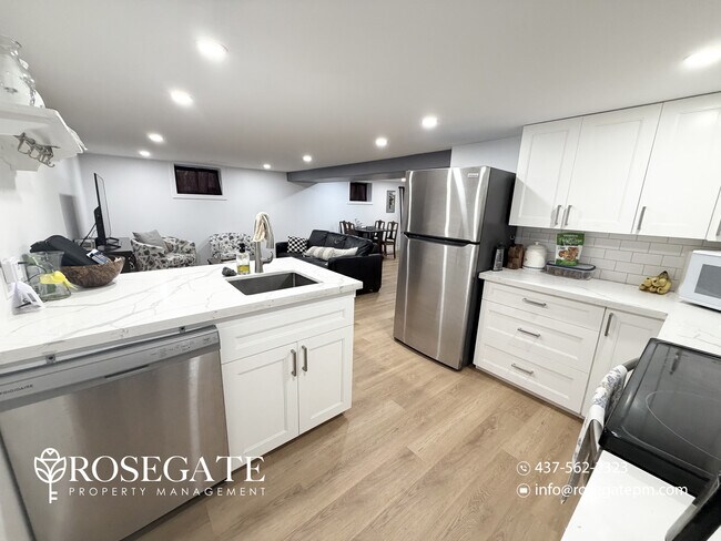 Photo - 2-Bedroom Basement Apartment with In-Unit Laundry – Water & Gas Included – Kitchener Unit 2