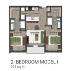 2 BR - Model I - Floor Plan