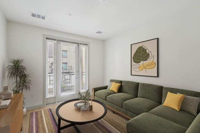 Sala de estar decorada virtualmente - Meridian at Wylie - 55+ Affordable Apartments