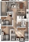 3 Bedroom | 2 Bathroom A Apartment