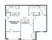 2 bed 1 bath handicap