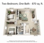 2BR/1BA