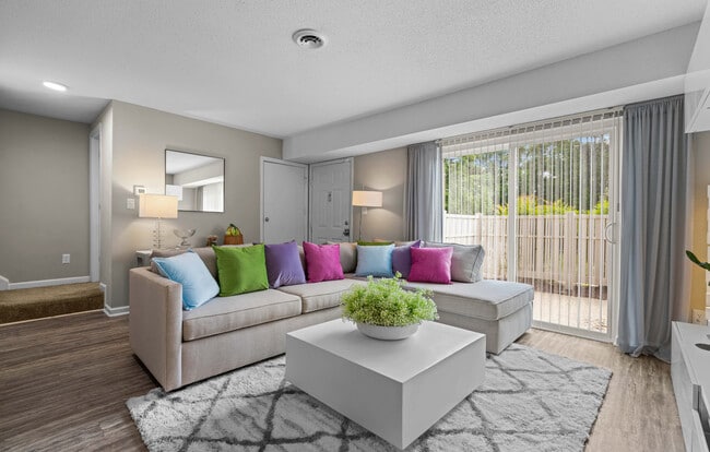 Spacious Livingrooms at Woodland Creek Apartments