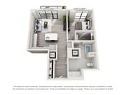 One Bedroom One Bath (869 SF)