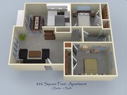 2BR/1BA