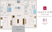 Lakeview Villas Floor Plan B1