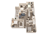 D2-Deluxe: 4BD | 4BA | 1355 SF