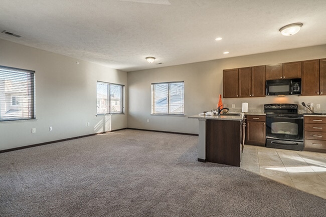 Our Birch floor plan features an ultra-spacious living room with room for a dining space.