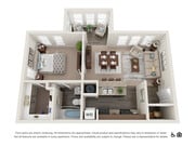 A1CR3 floor plan The Stockwell Apartments