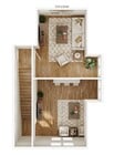 Explore this chic and inviting apartment layout, crafted for modern comfort.