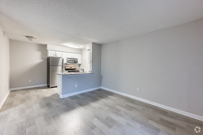 1BR, 1BA - 700SF - A1 - Living Room/Kitchen