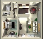 1BR/1BA