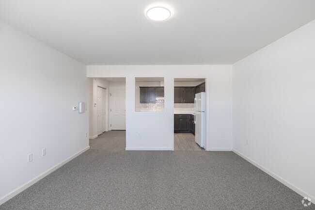 1BR, 1BA - 784SF - Living Room - Hawkins Apartments