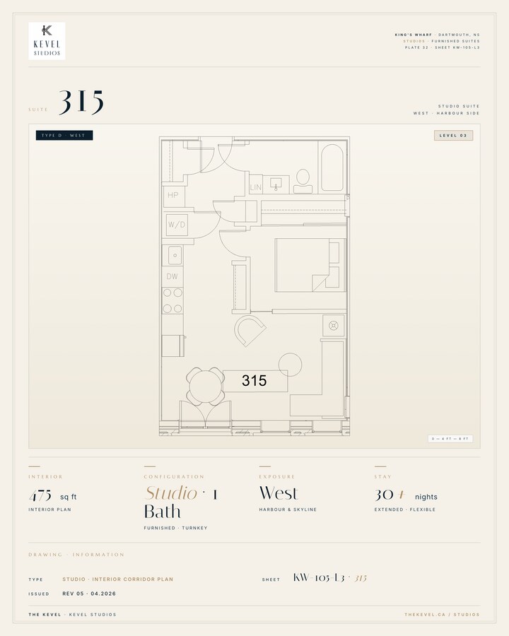 1 Bedroom Suite · 475 sq ft - 1 Bedroom Suite · 475 sq ft Unit 315