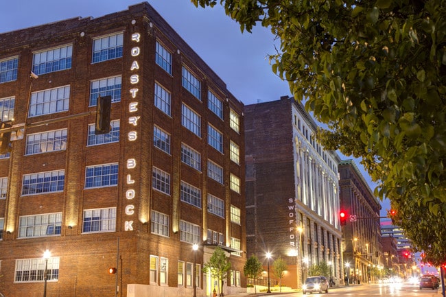 Roaster's Block at Night