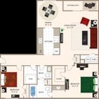 2 Bed 1.5 Bath D