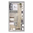 S2-M1 Studio Floorplan